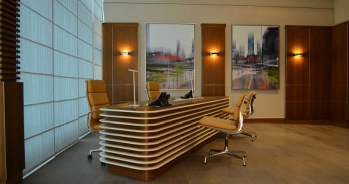 Bild eines Büroraum des Hilton Hotels am Frankfurter Flughafen